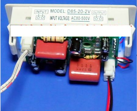 มิเตอร์ AC 80-500V แสดงvolt input และ output ของไฟ